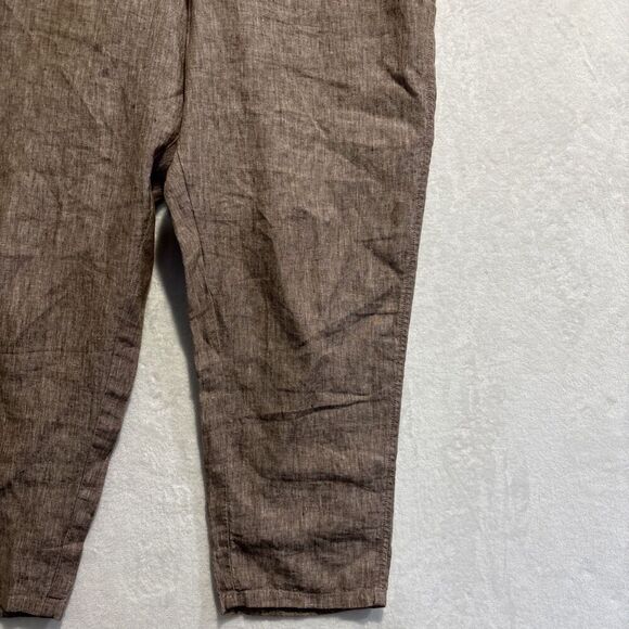 J.Jill Love Linen Women's Beechnut Slim Leg Ankle Pull On Pants Size XL Petite - Picture 5 of 16